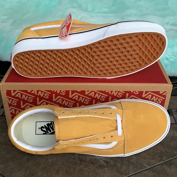 VANS OLD SKOOL OCHRE/TRUE WHITE MEN’S - Picture 11 of 16